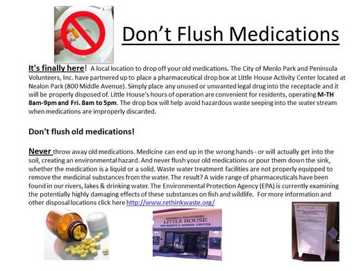 Don T Flush Meds 6.2013